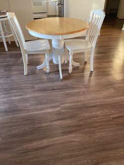 Round Dining Table & 2 Chairs