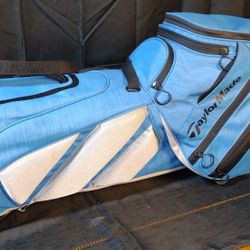 TaylorMade Golf Bag (Light Blue) + Bonus Tool – Priced to Sell Fast!