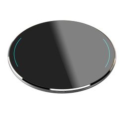 TOZO W1 Wireless Charger Thin Aviation Aluminum Computer Numerical Control Technology Fast Charging Pad Space Gray (NO AC Adapter)

