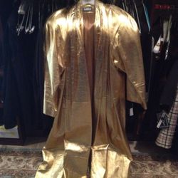 Gold Leather Coat