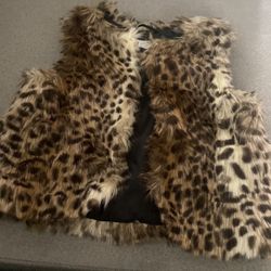 Girls Leopard Vest
