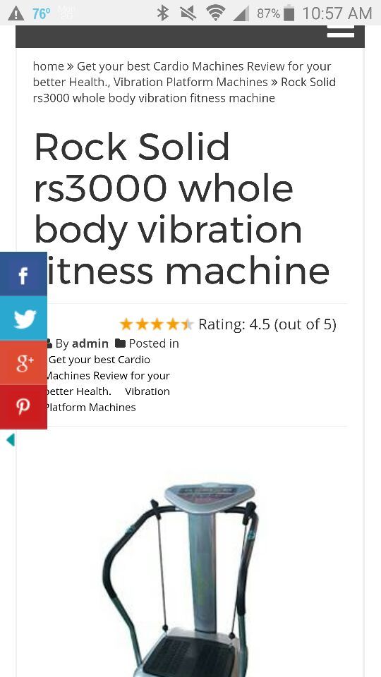 Rock solid store vibration machine benefits