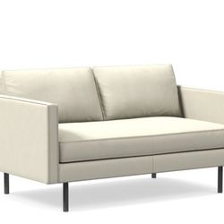 West Elm Axel Leather Sofa (2 Available)