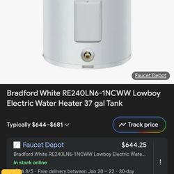 Bradford White
37 gal. Lowboy 4.5kW 2-Element Electric Water Heater with Hydrojet®