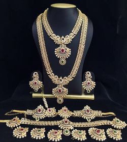 Wedding Gold Plated Bridal Set