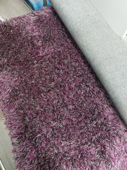 5x7 Purple Grey Black Shag Rug 50.00