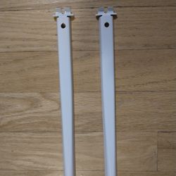 Shelf Support 2 Pcs White Brackets 17 Inch For 12 inch Wired Shelf 