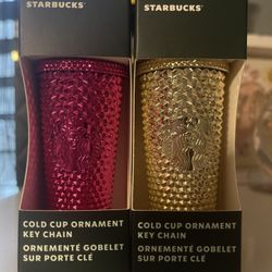 Starbucks Mini Tumbler Ornaments/keychains