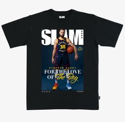 SLAM Cover Black T-Shirt Large L - Stephen Curry (All-Star Vol 5)