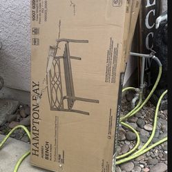 2.  New In Box Hampton bay Metal Bench’s  $75 Each 