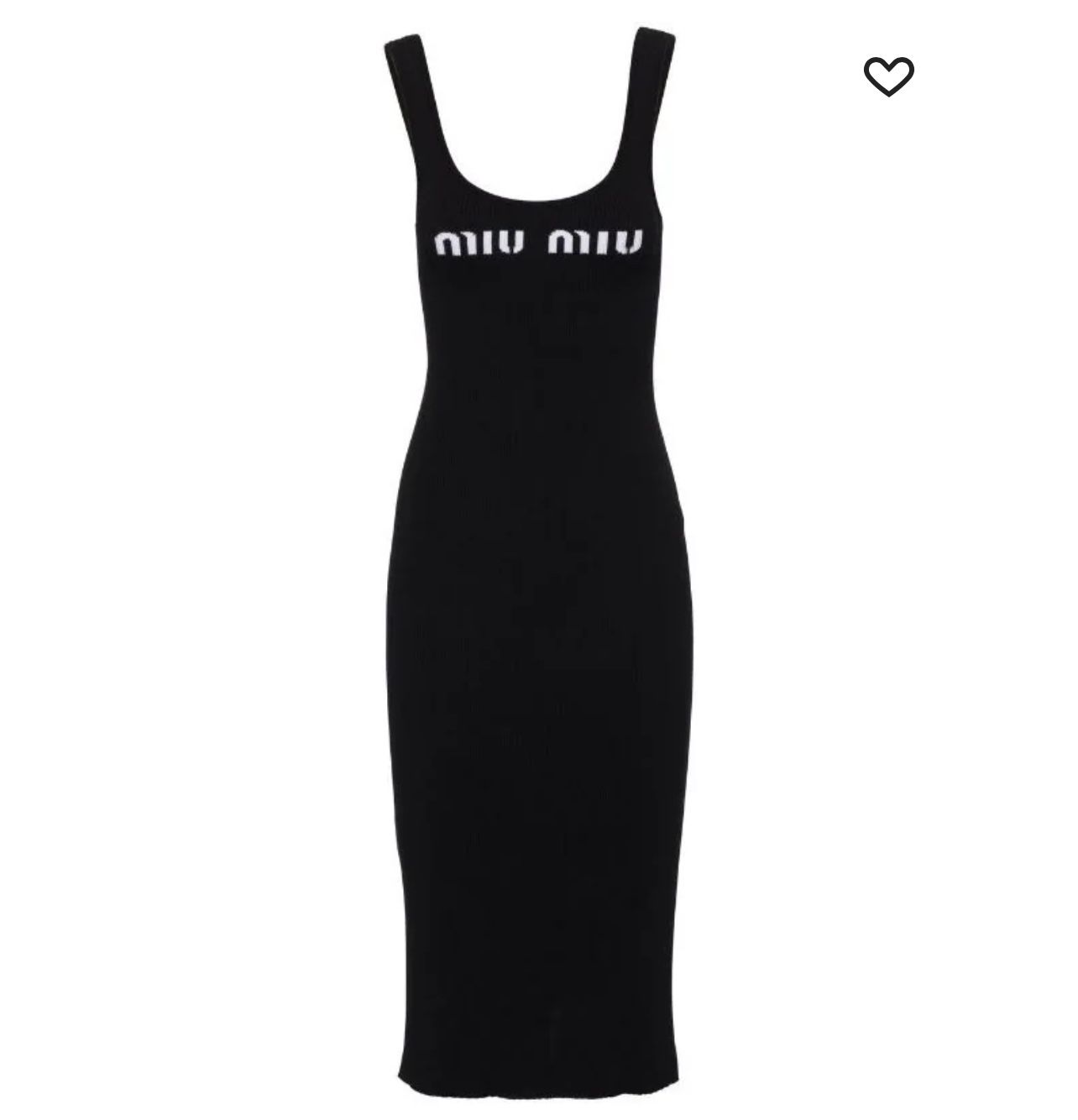 Used Miu Miu logo-print open-back dress