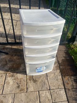 Sterilite 5-Drawer Plastic Storage Tower