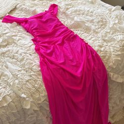 New Hot Pink Prom Dress