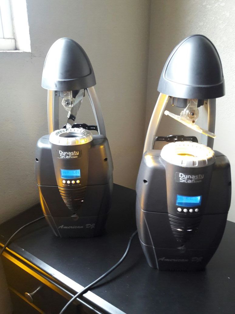Dinasty scan dmx american dj par de luces