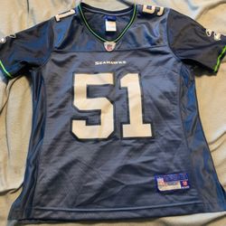 Women’s Small Tatupu #51 Seattle Seahawks Home Jersey. Reebok On field Perfect condition