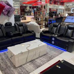 Black Recliners , Sofas , Loveseats, Sectionals 