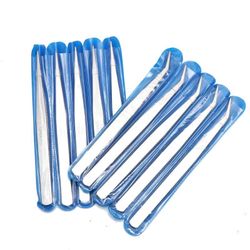 6 Pcs 15cm Tweezers Set (Flat Head 3 Pcs Curved Head 3 Pcs)