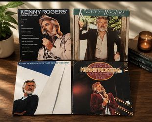 Kenny Rogers Vinyl Record Collection Lot - 4 LP Albums