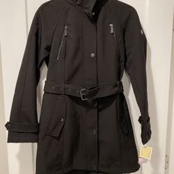 Michael Kors Womens Hooded Coat Jacket - Size Small -Water Resistant