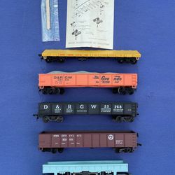 Box #3 Ho Scale Model Train Freight Cars Flat Gondola Dump Car AHM Tyco Mantua