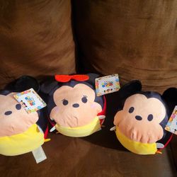 DISNEY MICKEY AND MINNIE COLLECTIBLE PLUSH 