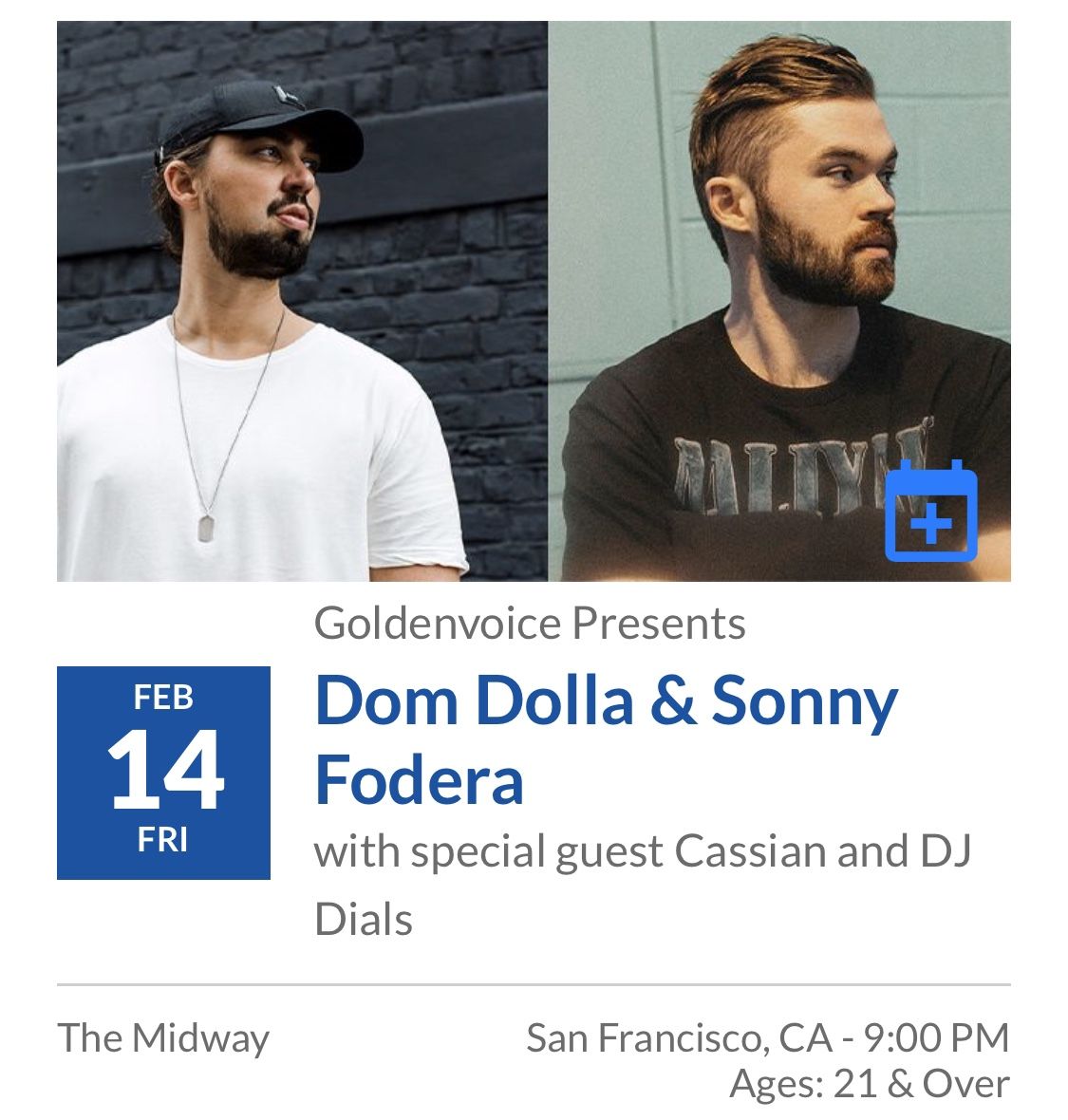 Dom Dolla Ticket!