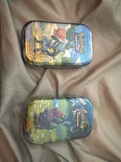 Pokémon TCG Crown Zenith Mini Tins (Riolu & Zorua) – Factory Sealed Lot of 2