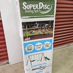 Steel Swing Set with Disc Swing