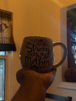 vintage Strong as a Mother Ceramic Coffee Mug