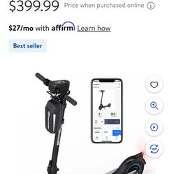 EVERCROSS Electric Scooter Adults, 10 " Solid Tires, 500W Motor up to 19 MPH, 22 Miles Long-Range Battery, Folding Commuter Electric Scoot