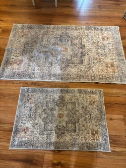 Farmhouse Indoor Area Rug Set of 2