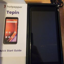 HOT PEPPER Unlocked TEPIN 4G LTE CELLPHONE, PROTECTIVE CASE, and TEMPERED GLASS SCREEN PROTECTOR (NEW)