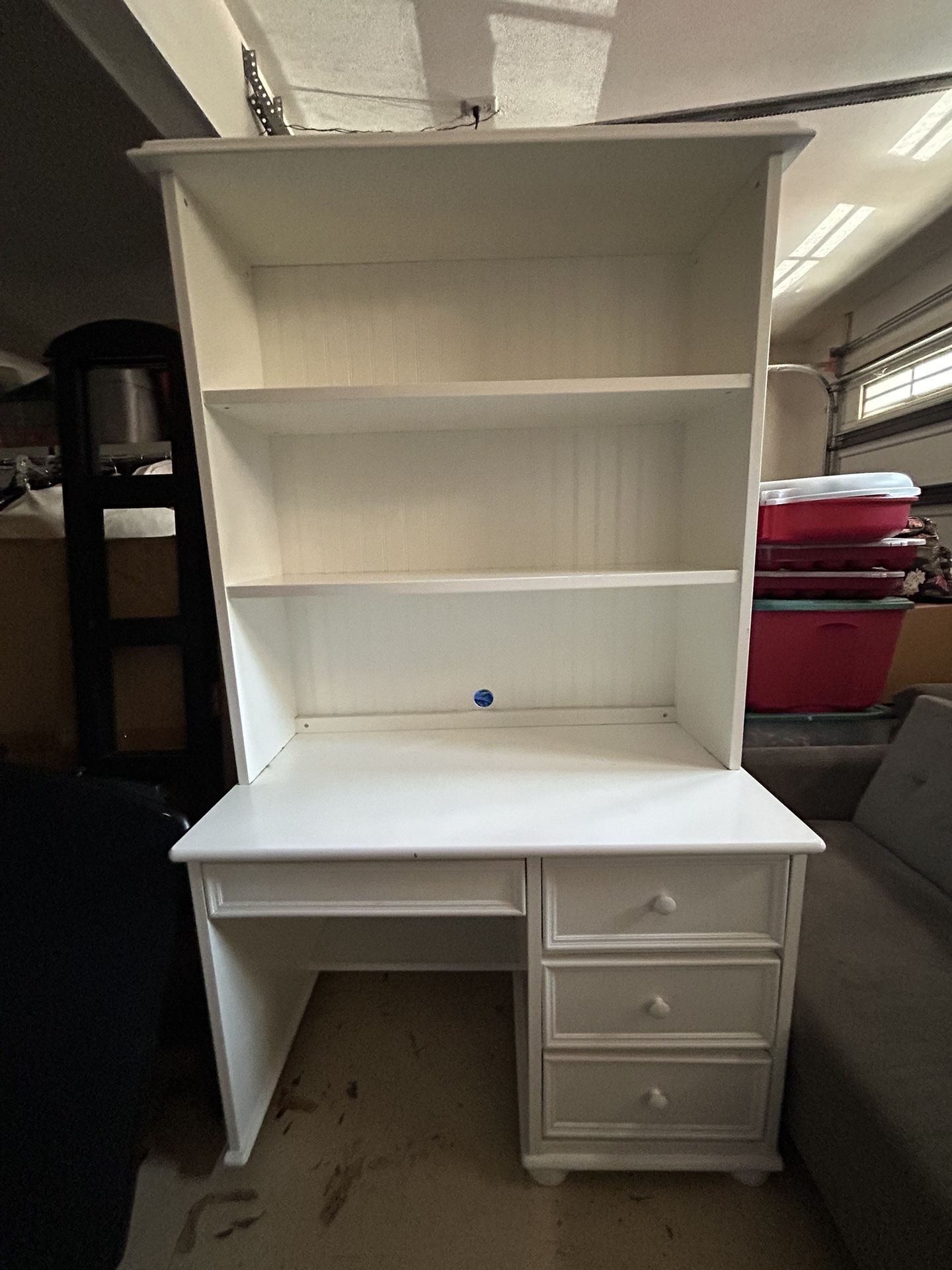 Pottery Barn - Like White Desk With Hutch 