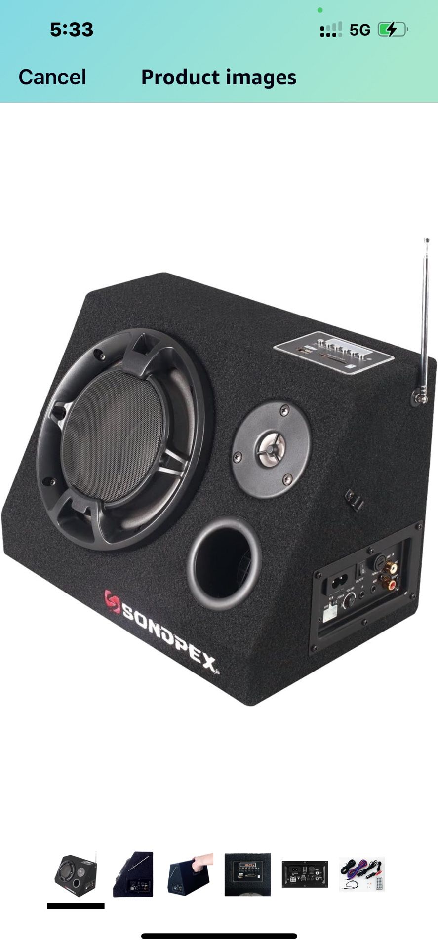 SONDPEX Bluetooth Speaker System & Digital Music Player 6.5" Subwoofer 200W