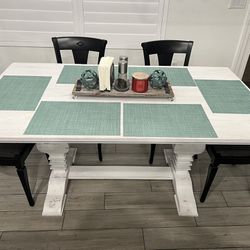 Standard Height Kitchen Table With 4 Chairs 
