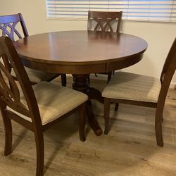 Wooden Table And Chairs 