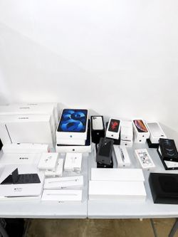 Empty Apple Boxes Lot – iPhone MacBook iPad AirPods Watch Pencil TV