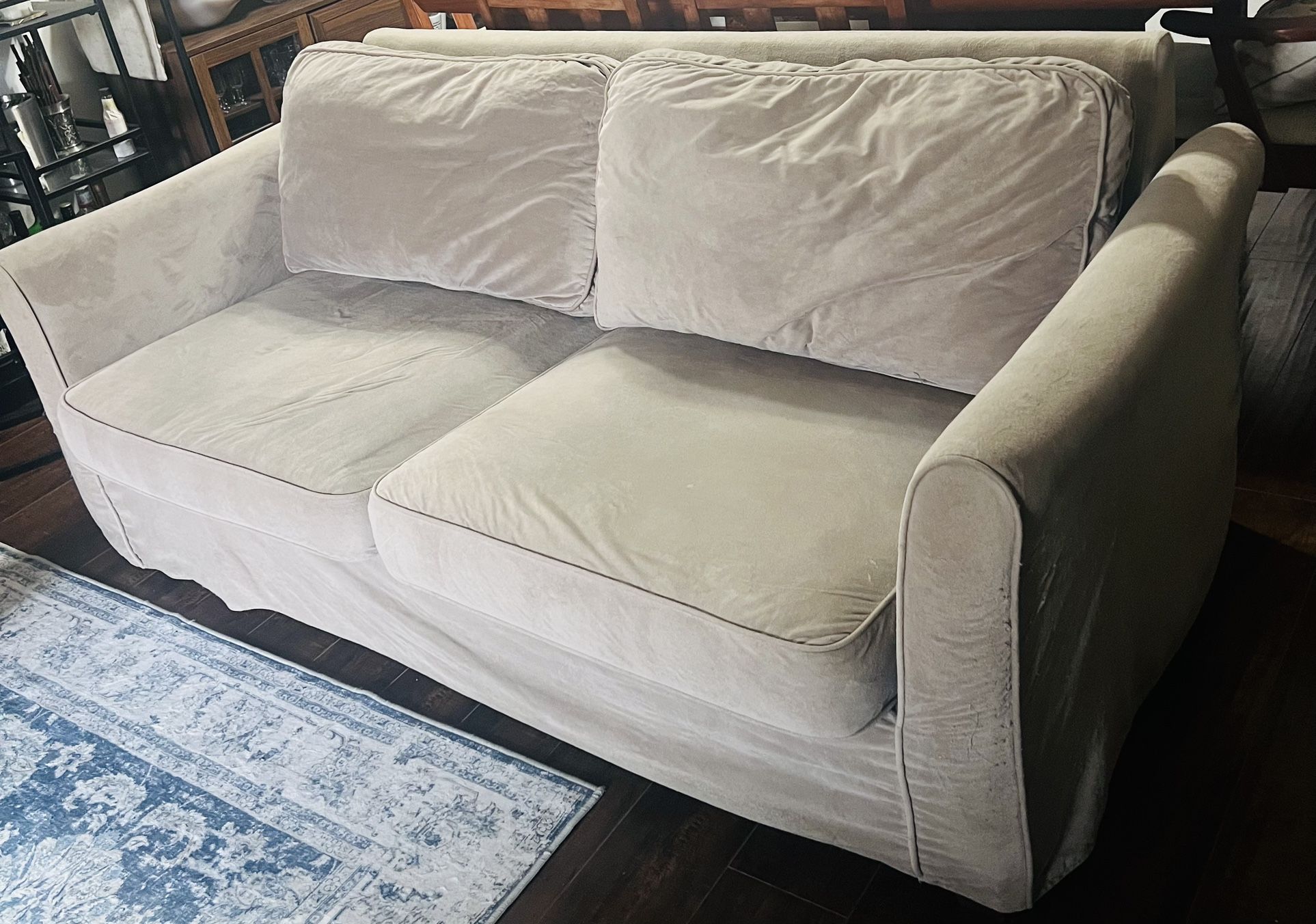 Slipcover Couch And Chair
