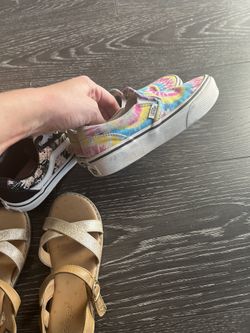 Toddler Girls Size 12 Lot Vans Air Force Slippers And Sandals 20