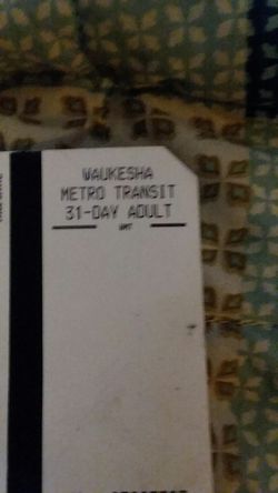 Waukesha Monthly bus pass