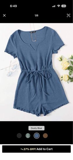 Navy blue romper