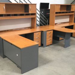 Bush Modular Office Furniture Best Brand On The Market First $500.00 Takes It All,! Desk Filing Cabinets Islands Etc Great Condition 2008