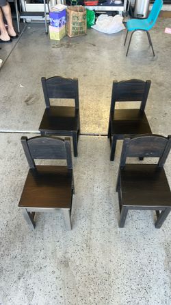black chairs for kids
