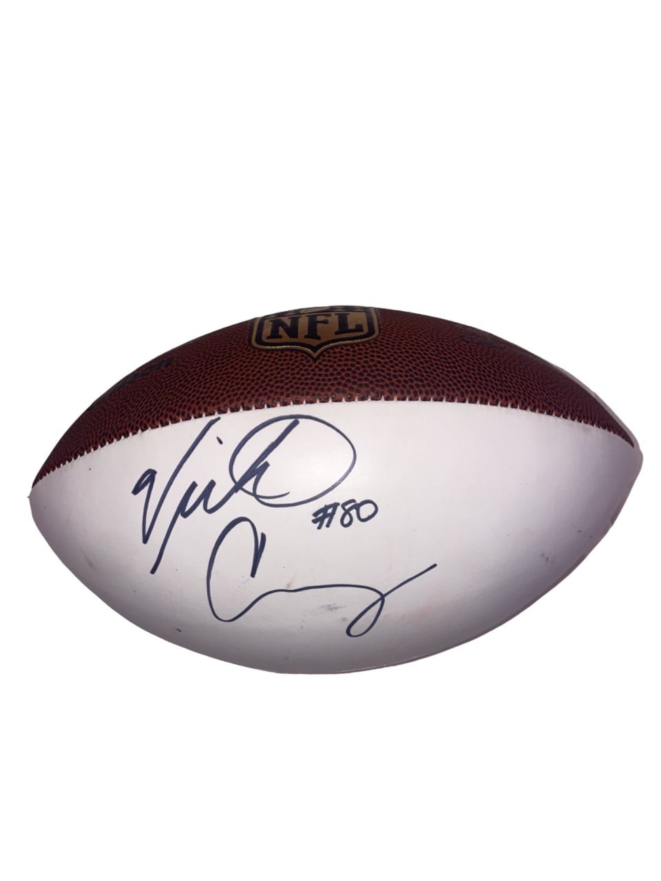 Signed Victor Cruz Wilson NFL Football