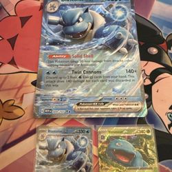 Blastoise ex venusaur Scarlet & Violet Pokemon 151 Holo TCG Card NM/MINT