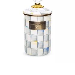 Mackenzie Childs Sterling Silver Canister