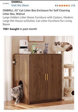 Cat Litter Box Enclosure for Automatic Litter Box