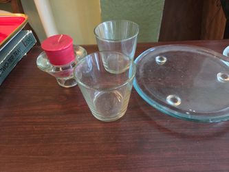 Candle plates, votive holders