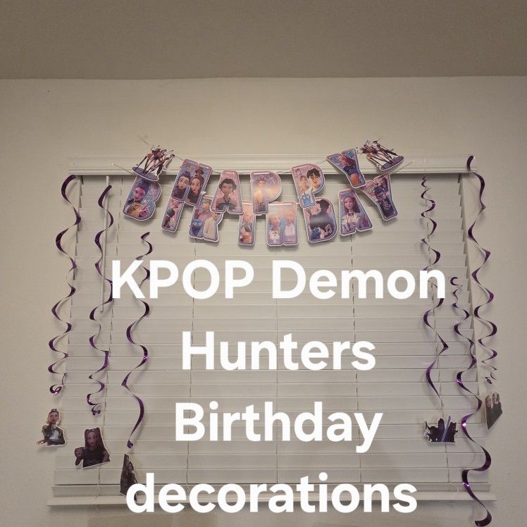 KPOP DEMON HUNTERS Birthday Decorations