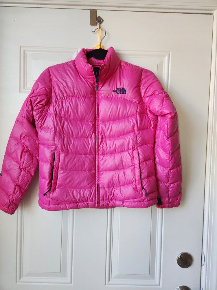 The North Face Pink Jacket 100% Goose Down 